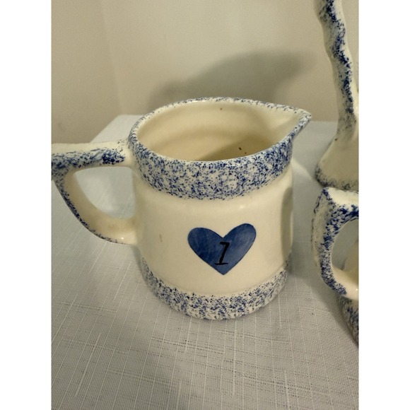 Vintage Jeanne Koch Amish Folk Art‎ Pitcher With Measuring Cups - Picture 13 of 16